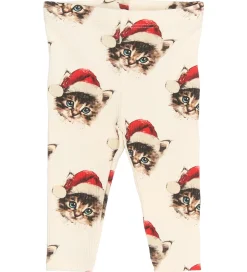 The New Siblings Leggings - Rib - TnsbHoliday - Gardenia Cat