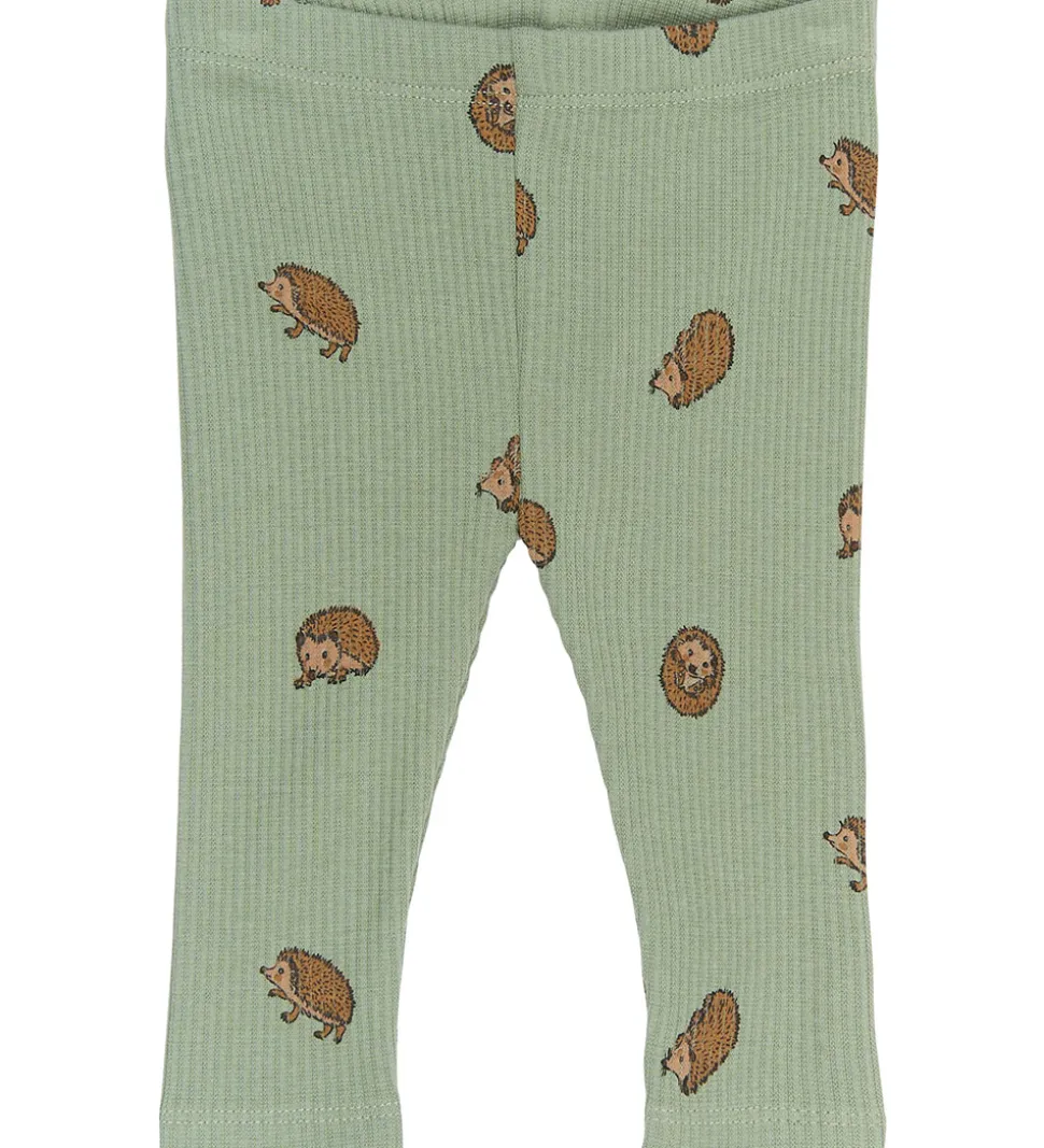 The New Siblings Leggings - Rib - TnsbRiver - Lily Pad AOP