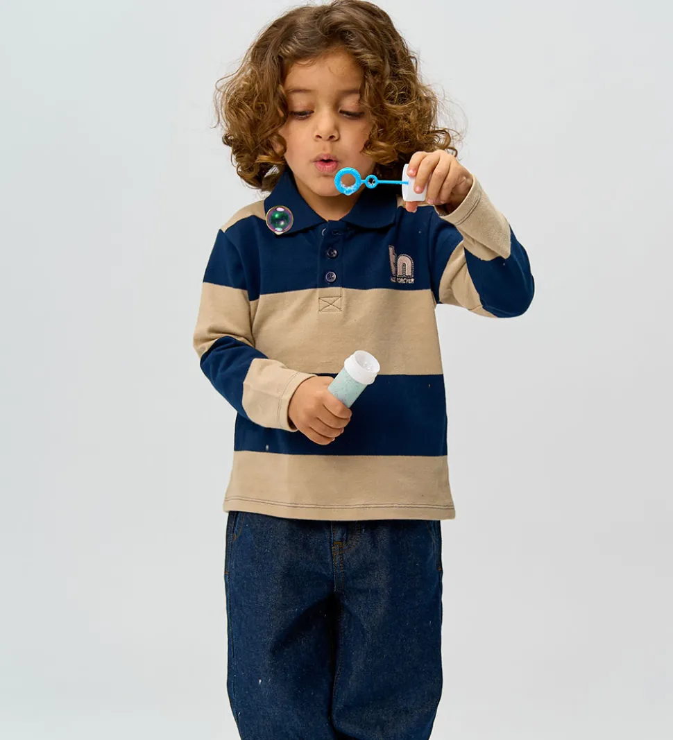 The New Siblings Polobluse - TnstRinon - Navy Blazer Striped