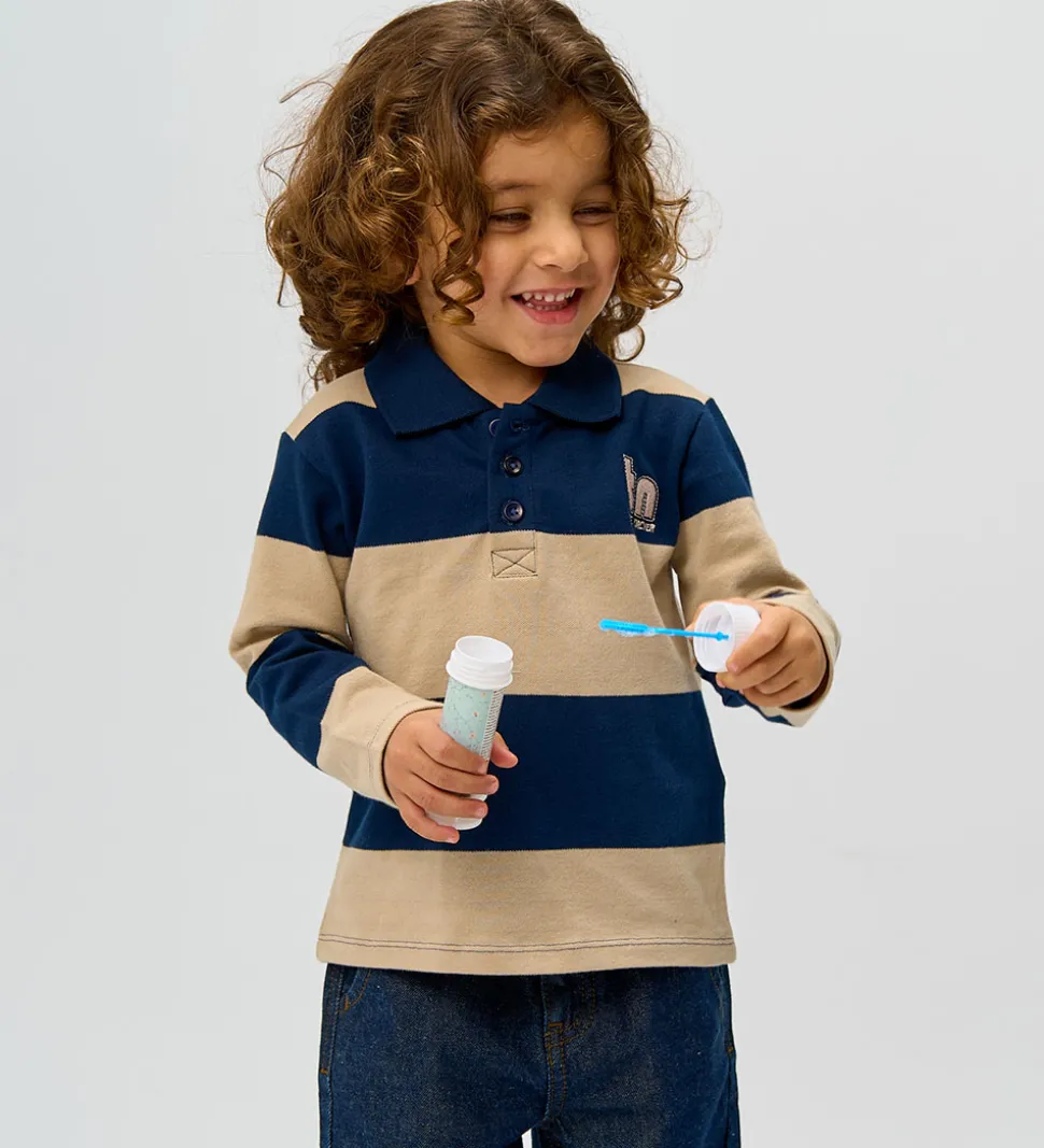 The New Siblings Polobluse - TnstRinon - Navy Blazer Striped