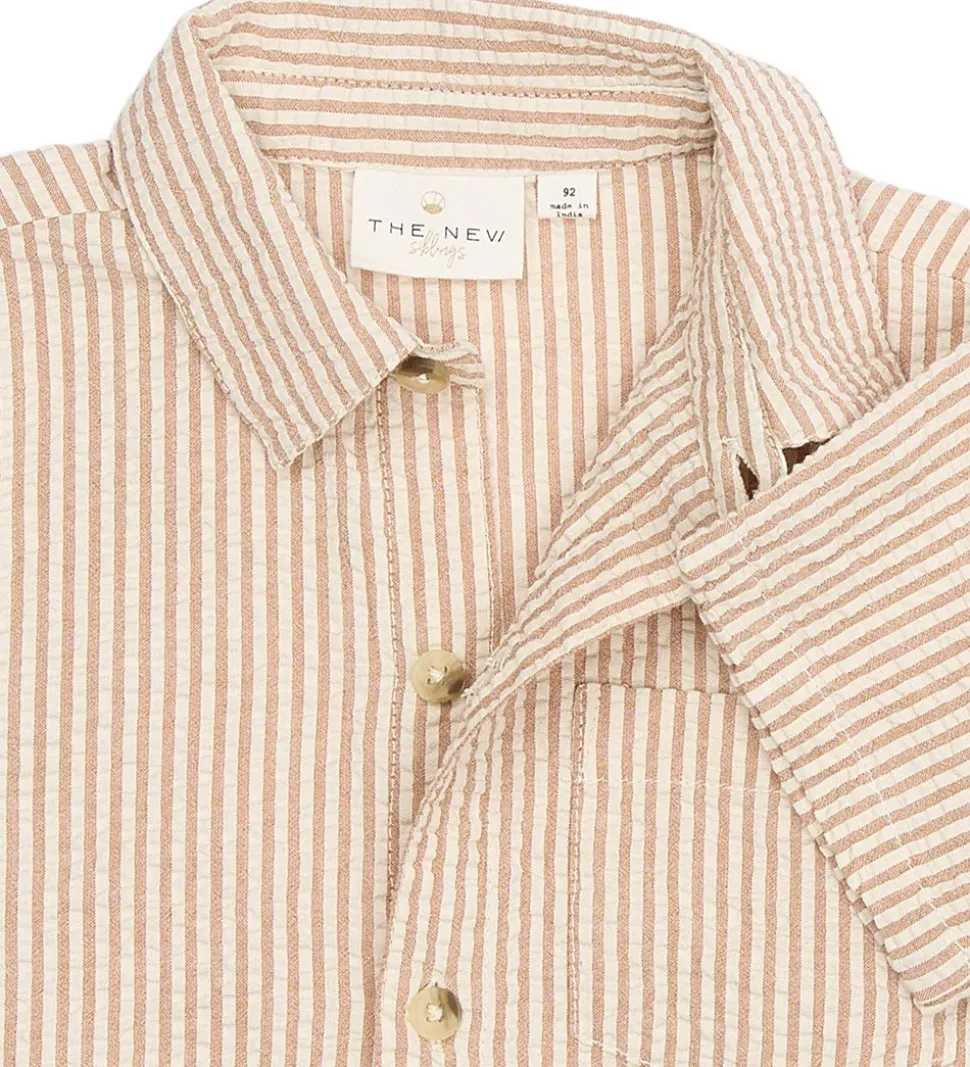 The New Siblings Skjorte - TnstOpal - Indian Tan Striped