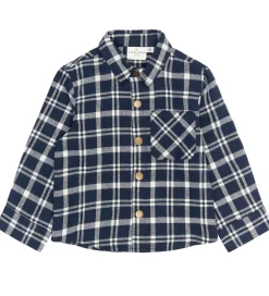 The New Siblings Skjorte - TnstRiggs - Flannel - Navy Blazer Che