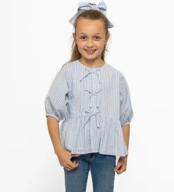 The New Top & Hårelastik - TnNalani - White Swan Striped