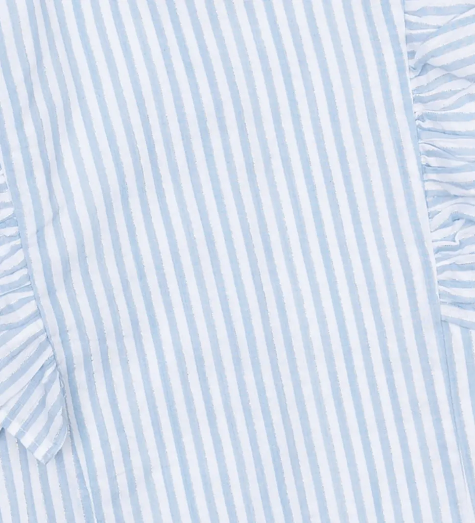 The New Top/Hårelastik - TnNalani - White Swan Striped m. Glimme