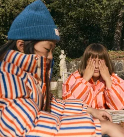 Tiny Cottons Dynejakke - Retro Stripes - Summer Red/Pink