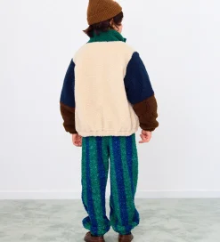 Tiny Cottons Fleecejakke - Color Block Polar - Dark Green