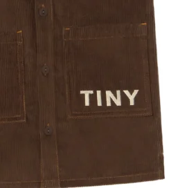 Tiny Cottons Kjole - Fløjl - Mørkebrun