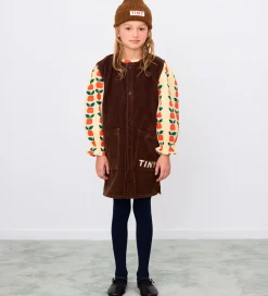 Tiny Cottons Kjole - Fløjl - Mørkebrun