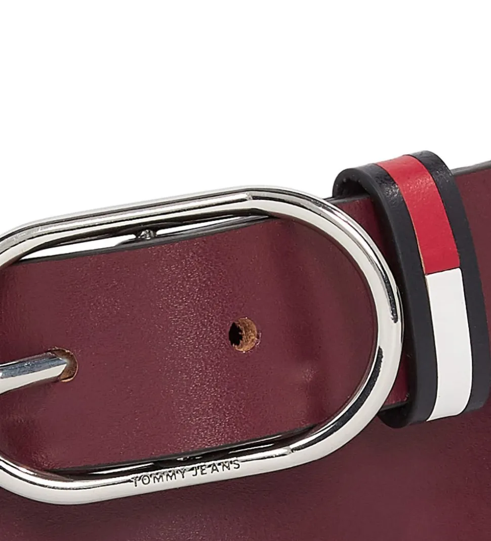 Tommy Hilfiger Bælte - Oval - Burgundy