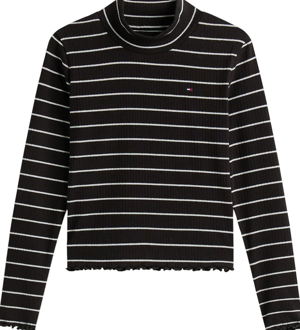 Tommy Hilfiger Bluse - Mock Neck - Black