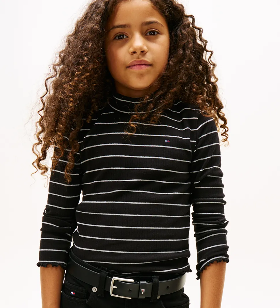 Tommy Hilfiger Bluse - Mock Neck - Black