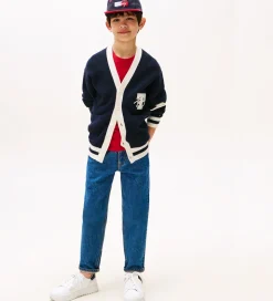 Tommy Hilfiger Cardigan - Strik - Varsity Graphic - Dark Night N