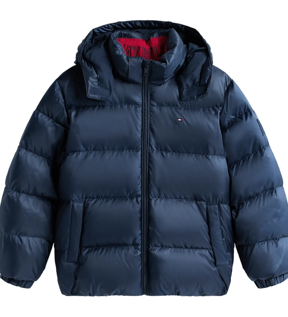 Tommy Hilfiger Dunjakke - Essential Down - Dark Night Navy