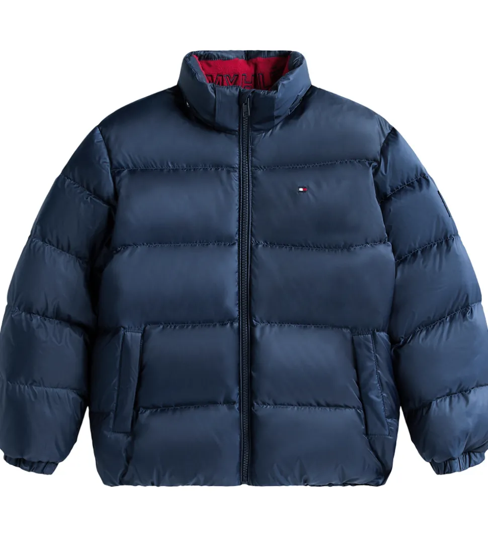 Tommy Hilfiger Dunjakke - Essential Down - Dark Night Navy