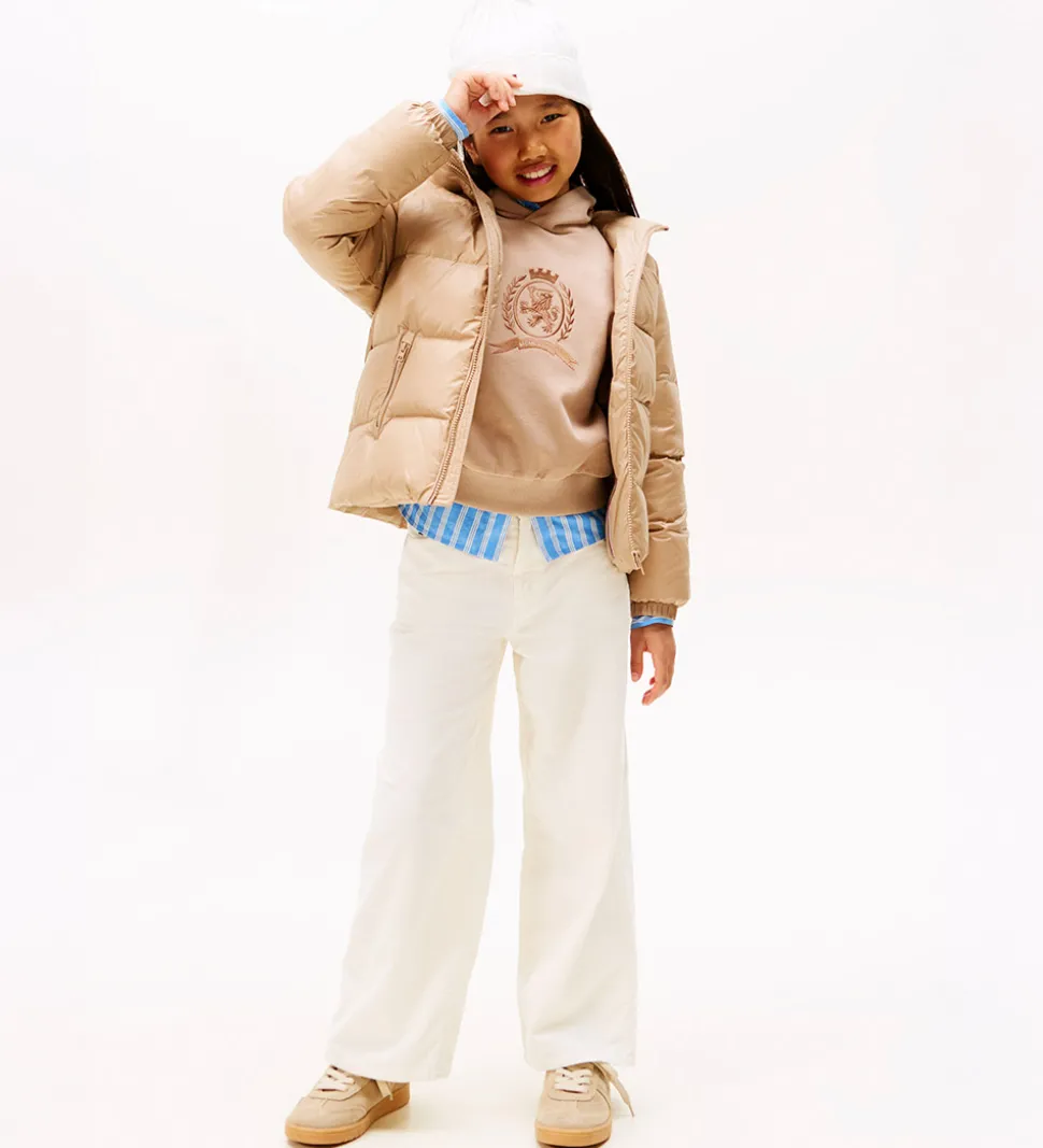 Tommy Hilfiger Dunjakke - Essential Down - Malted Milk