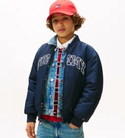 Tommy Hilfiger Dynejakke - Vendbar - Dark Night Navy