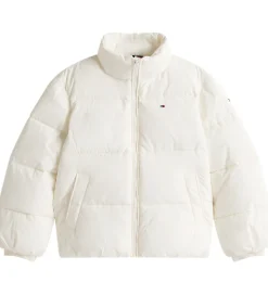 Tommy Hilfiger Dynejakke - Flag - Ivory Silk