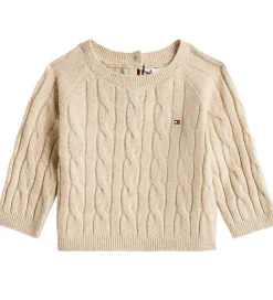 Tommy Hilfiger Gaveæske - Bluse/Bukser/Hue - Strik - Malted Milk