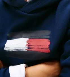 Tommy Hilfiger Hættetrøje - Flag - Dark Night Navy