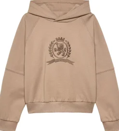 Tommy Hilfiger Hættetrøje - Tonal Chest - Malted Milk