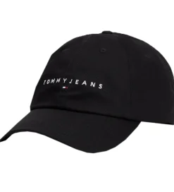 Tommy Hilfiger Kasket - Linear Logo - Sort