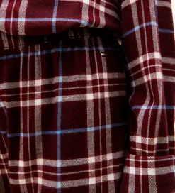 Tommy Hilfiger Nattøj - Straight - Tartan Reiker Burgundyred