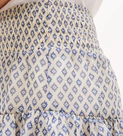 Tommy Hilfiger Nederdel - Geo Pattern - Desert Sand Dune