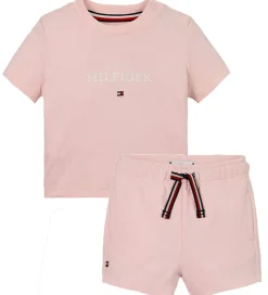 Tommy Hilfiger Shortssæt - Monotype - Precious Pink