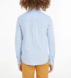Tommy Hilfiger Skjorte - Flex Ithaca - Copenhagen Blue/White