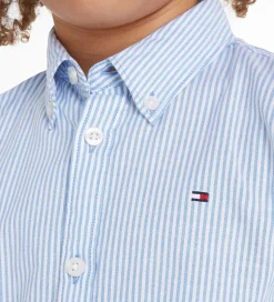 Tommy Hilfiger Skjorte - Flex Ithaca - Copenhagen Blue/White