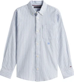 Tommy Hilfiger Skjorte - Multi Stripe - Breezy Blue
