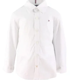 Tommy Hilfiger Skjorte - Solid Stretch - Organic - Hvid