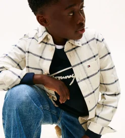Tommy Hilfiger Skjorte - Window Pane Check - Hvidternet