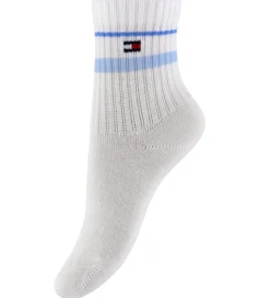 Tommy Hilfiger Strømper - 2-pak - Lyseblå/Hvid