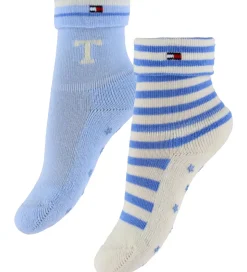 Tommy Hilfiger Strømper - 2-pak - Lyseblå/Hvid
