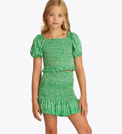 Tommy Hilfiger Top - Printed Smock - Radiant Green