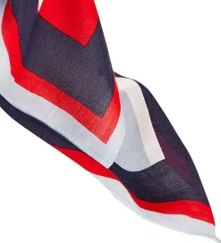 Tommy Hilfiger Tørklæde - Rød/Twilight Navy