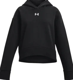 Under Armour Hættetrøje - Cropped - Rival - Sort