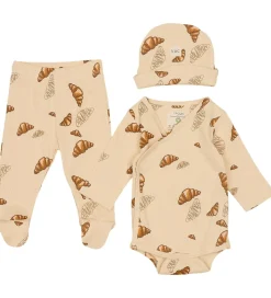 VACVAC Gaveæske - Bukser m. Fødder/Hue/Body l/æ - Rib - Croissan