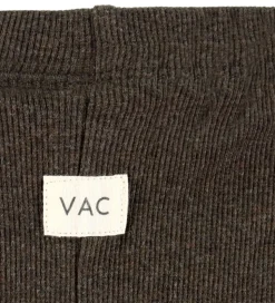 VACVAC Leggings - Carlet - Rib - Dark Brown Melange