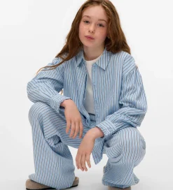 Vero Moda Girl Skjorte - VmPinnys - Airy Blue/New Pinny