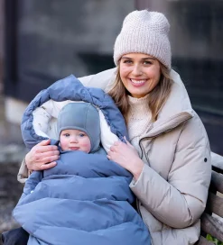 Voksi Elefanthue - Uld - 2-lags - Vendbar - Blue Bell