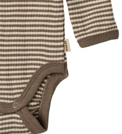 Wheat Body l/æ - Uld - Rib - Lucca - Wood Stripe