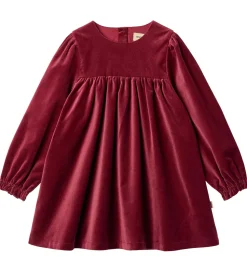 Wheat Kjole - Velour - Elvira - Ruby Red