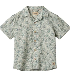 Wheat Skjorte k/æ - Anker - Aqua Hawaii Flowers