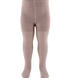 Wheat Strømpebukser - Uld - Karla - Dry Rose m. Mønster